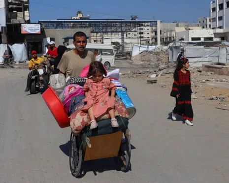Fleeing from Peril to Peril: Gaza Civilians Confront Heart-Wrenching Decision